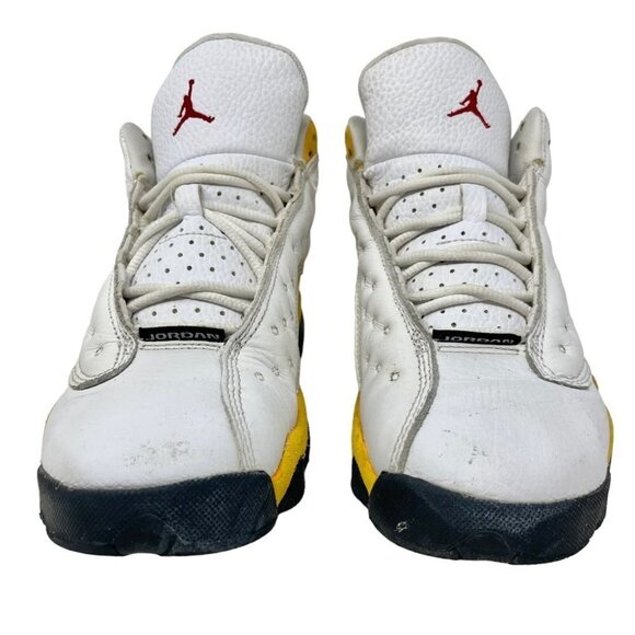 * The Air Jordan 13 GS Del Sol in White and Yellow Size 4.5Y - Picture 4 of 9
